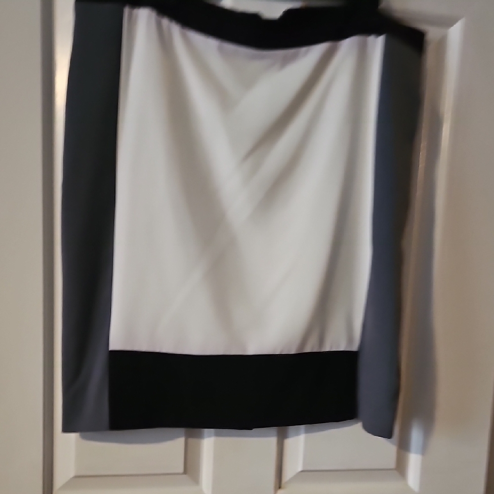 Chic Monochrome Women's Pencil Skirt